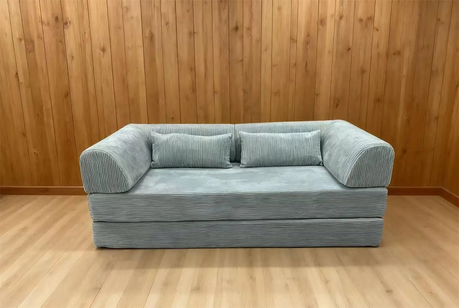 EU warehouse 2025 washable corduroy modular compression sofa 200 cm sleeper sofa bed for living room furniture