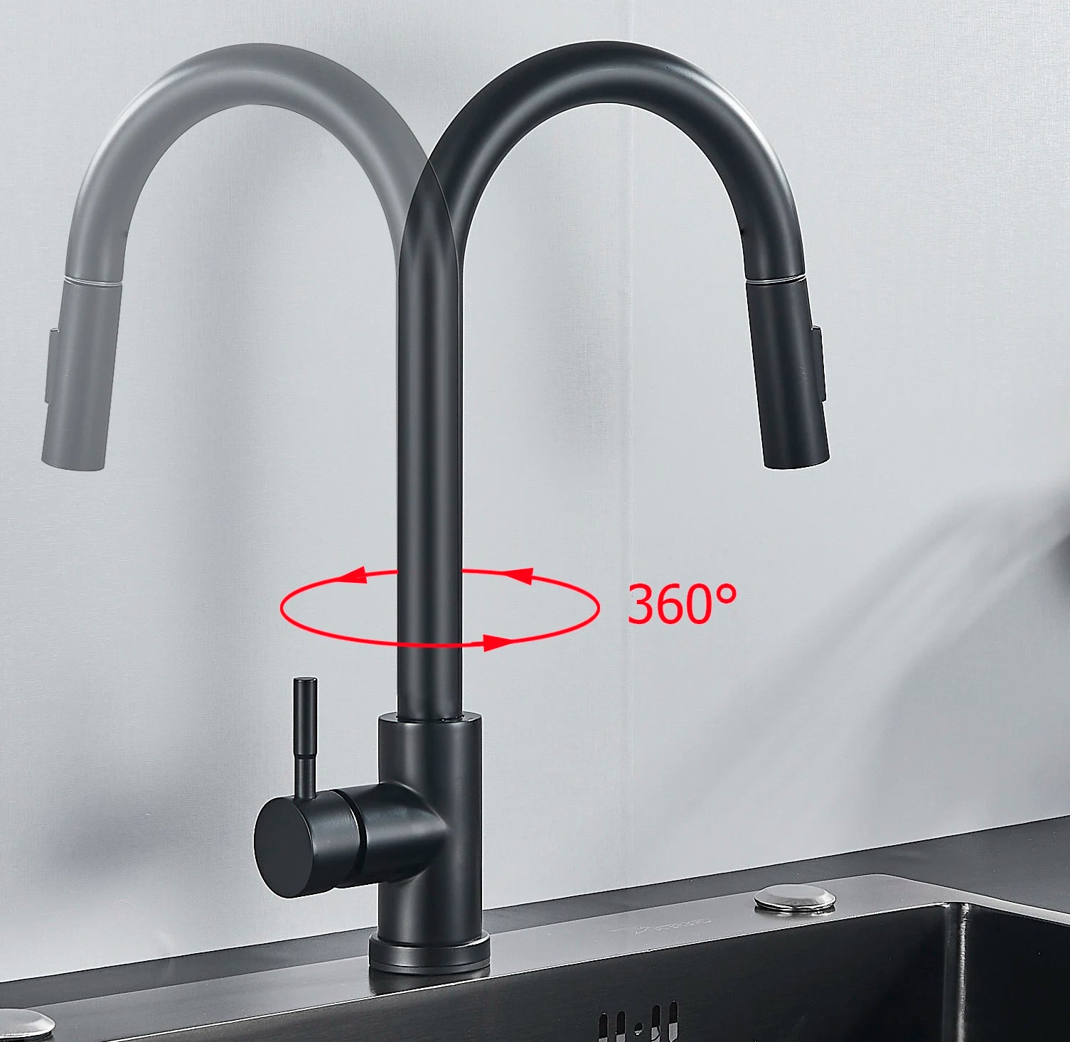 ULGKSD Sensor Kitchen Faucet Stainless Steel Touch Control Mixer Tap Hot and Cold Water Single Handle Sink Sensitive Sink Faucet