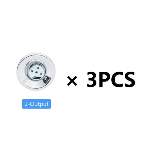 3pcs-6pcs/set Shower Head Shower Cabin Room Accessories Hydraulic Acupuncture Massage Water Saving Jets Bathroom