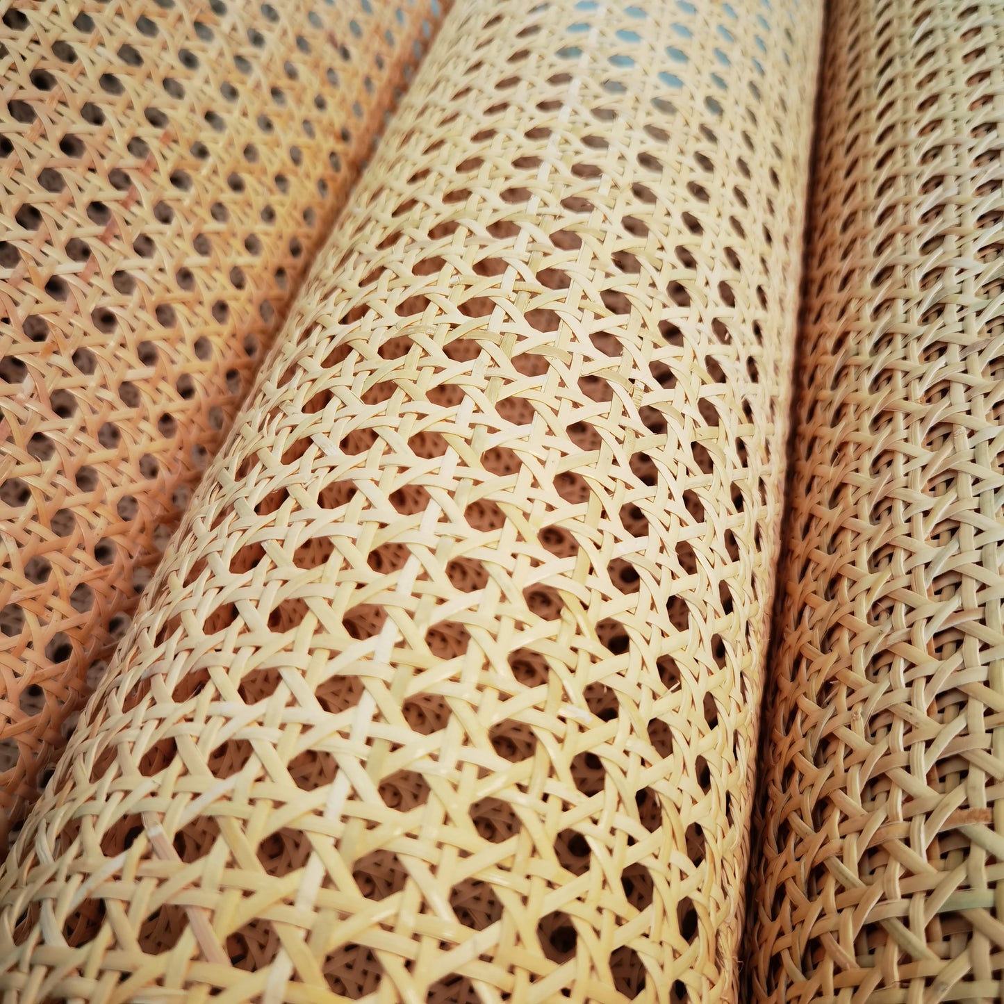 30CM/40CM/45CM/50CM/55CM X 1 Meter Natural Cane Webbing Sheet Real Rattan Webbing Roll Chair Table Background Furniture Material