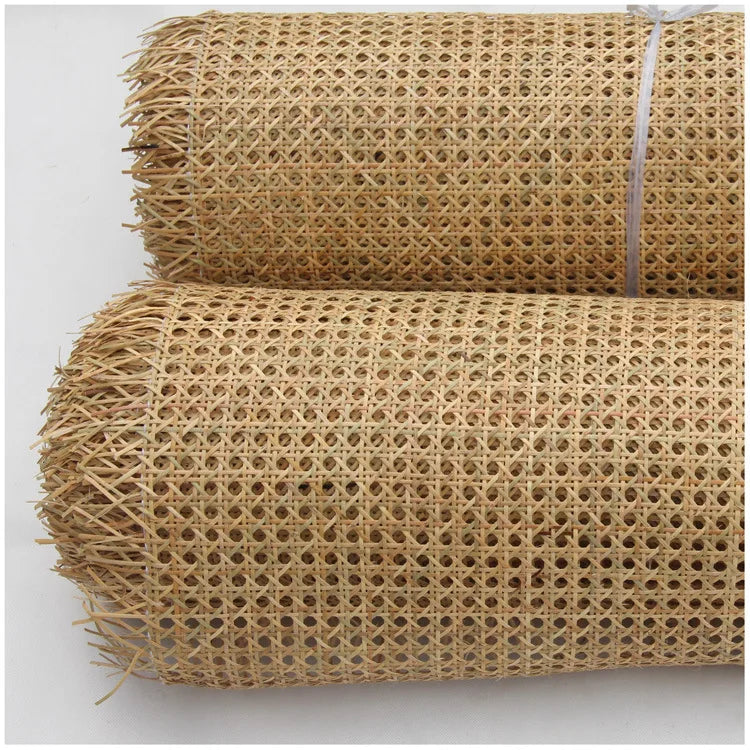 30CM/40CM/45CM/50CM/55CM X 1 Meter Natural Cane Webbing Sheet Real Rattan Webbing Roll Chair Table Background Furniture Material