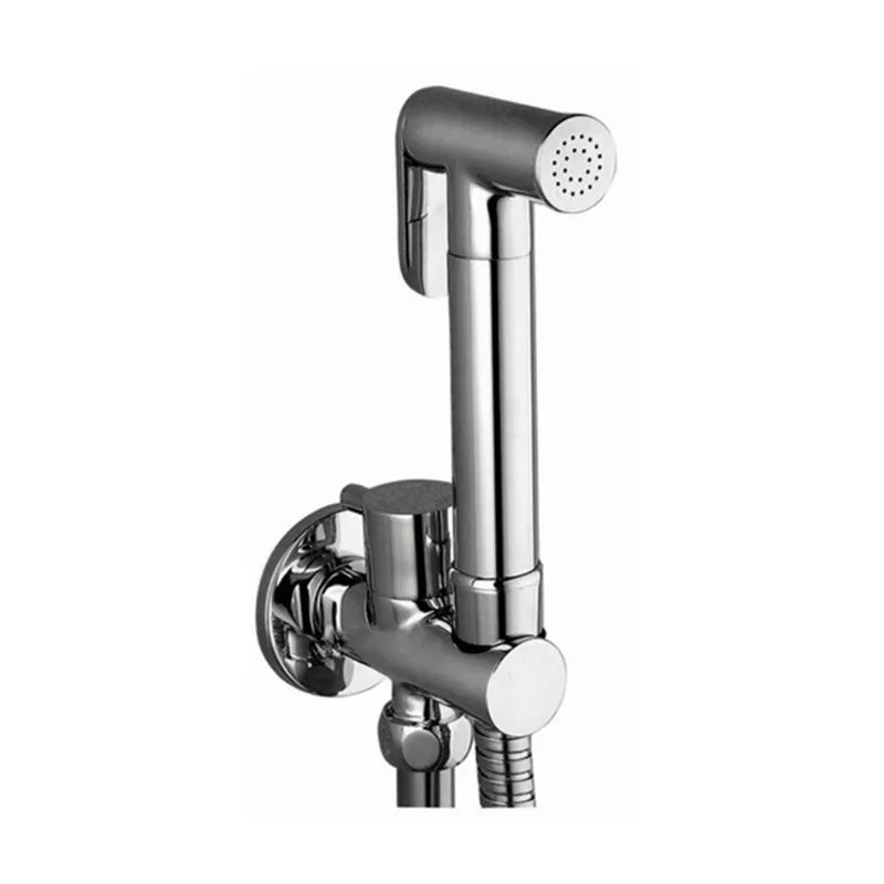 Brass Hand held black Bidet Shower set  Perforating Toilet Jet Cleaner Portable brushed gold and gray Bidet Shower Head BD01