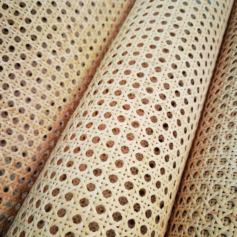 30CM/40CM/45CM/50CM/55CM X 1 Meter Natural Cane Webbing Sheet Real Rattan Webbing Roll Chair Table Background Furniture Material