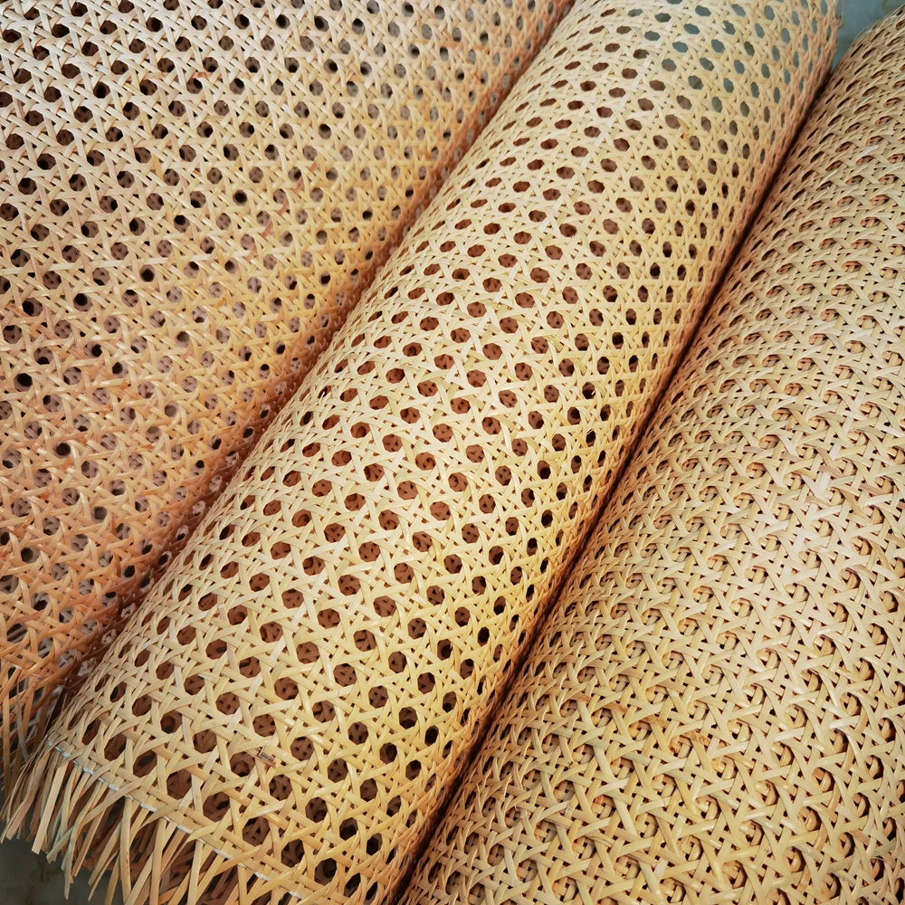 30CM/40CM/45CM/50CM/55CM X 1 Meter Natural Cane Webbing Sheet Real Rattan Webbing Roll Chair Table Background Furniture Material