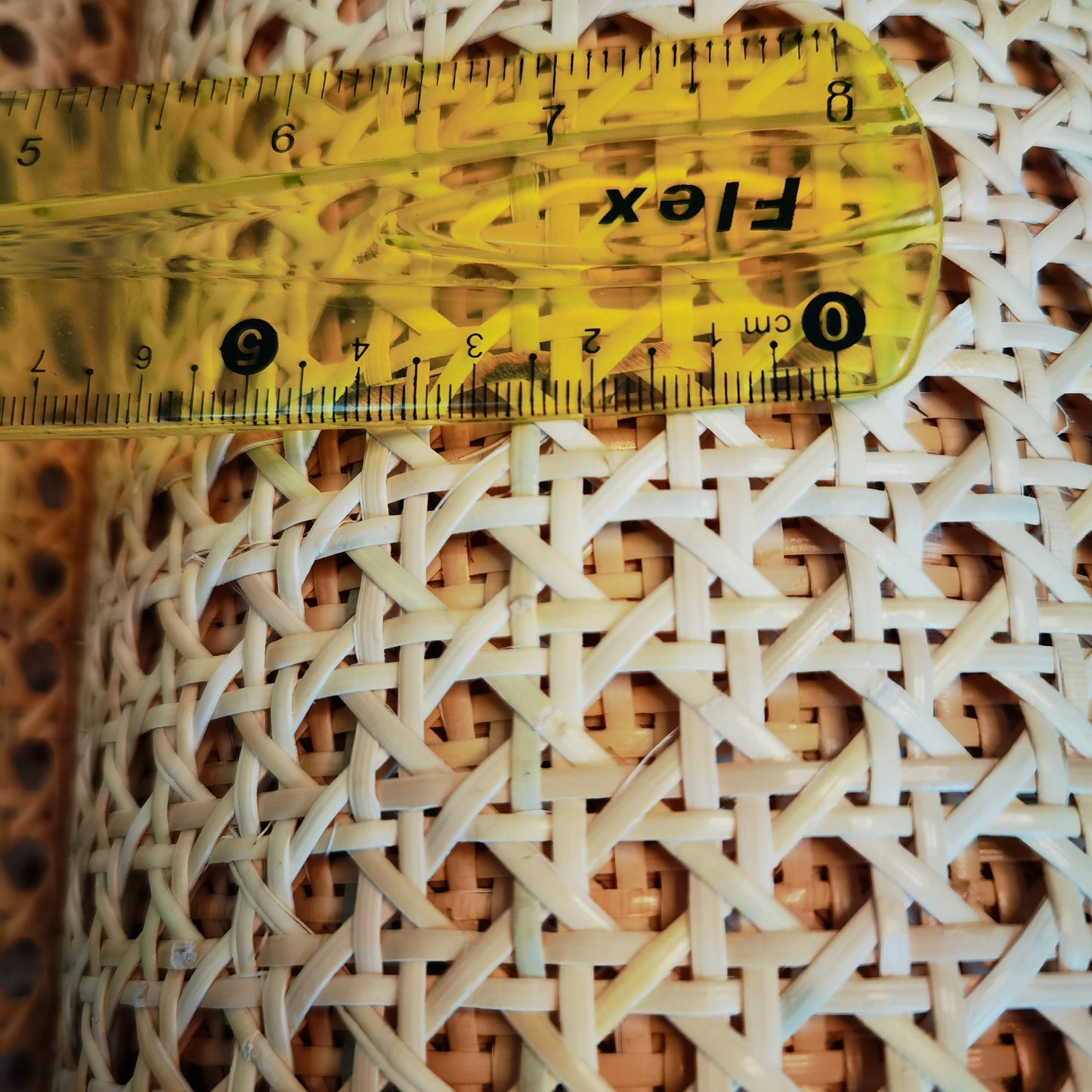 30CM/40CM/45CM/50CM/55CM X 1 Meter Natural Cane Webbing Sheet Real Rattan Webbing Roll Chair Table Background Furniture Material