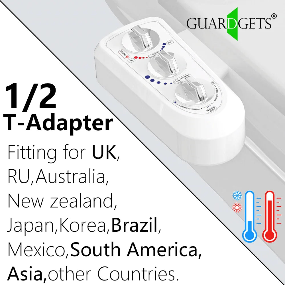 Bidet & Body Works Hot Cold Bidet Toilet Seat Warm Water Bidet Attachment Water Temperature Controlled Bidet Spray Butt Cleaning