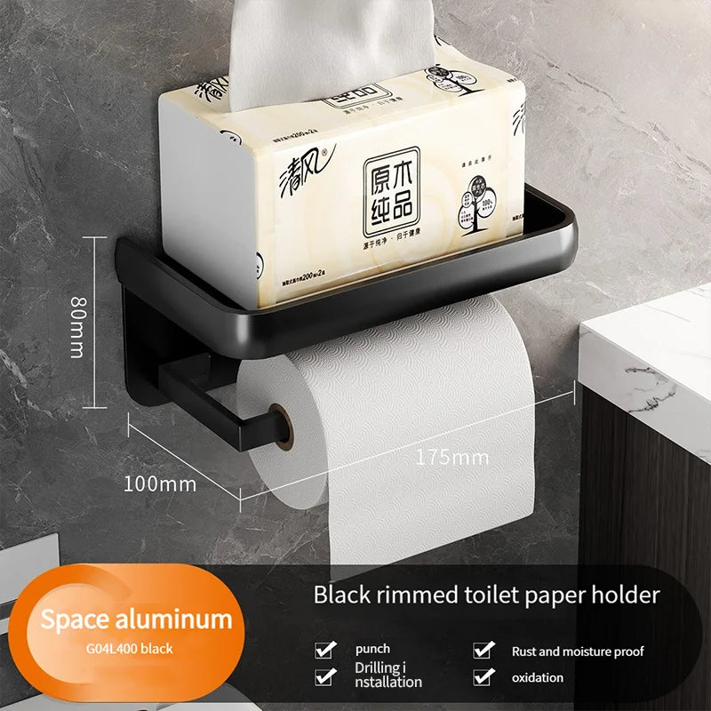 Bathroom Rack Tissue Box Hanger/Aluminum Home Tissue Rack Storage Box/Bathroom