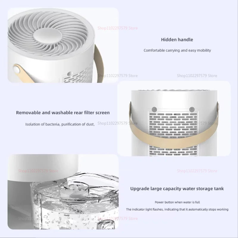 Portable Smart Air Purifier Dehumidifier For Home Office Negative Ions to Eliminate Damp Mold And Moisture Absorption Dryer