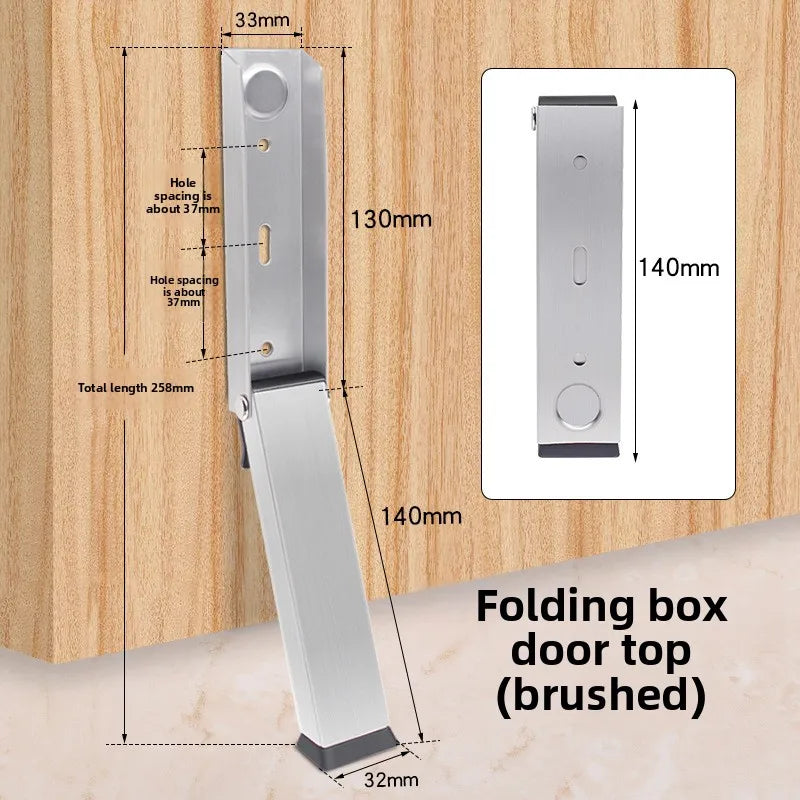 Stainless steel foot-mounted door arrester automatic door arrester safety windproof anti-slip card magnetic suction door clip