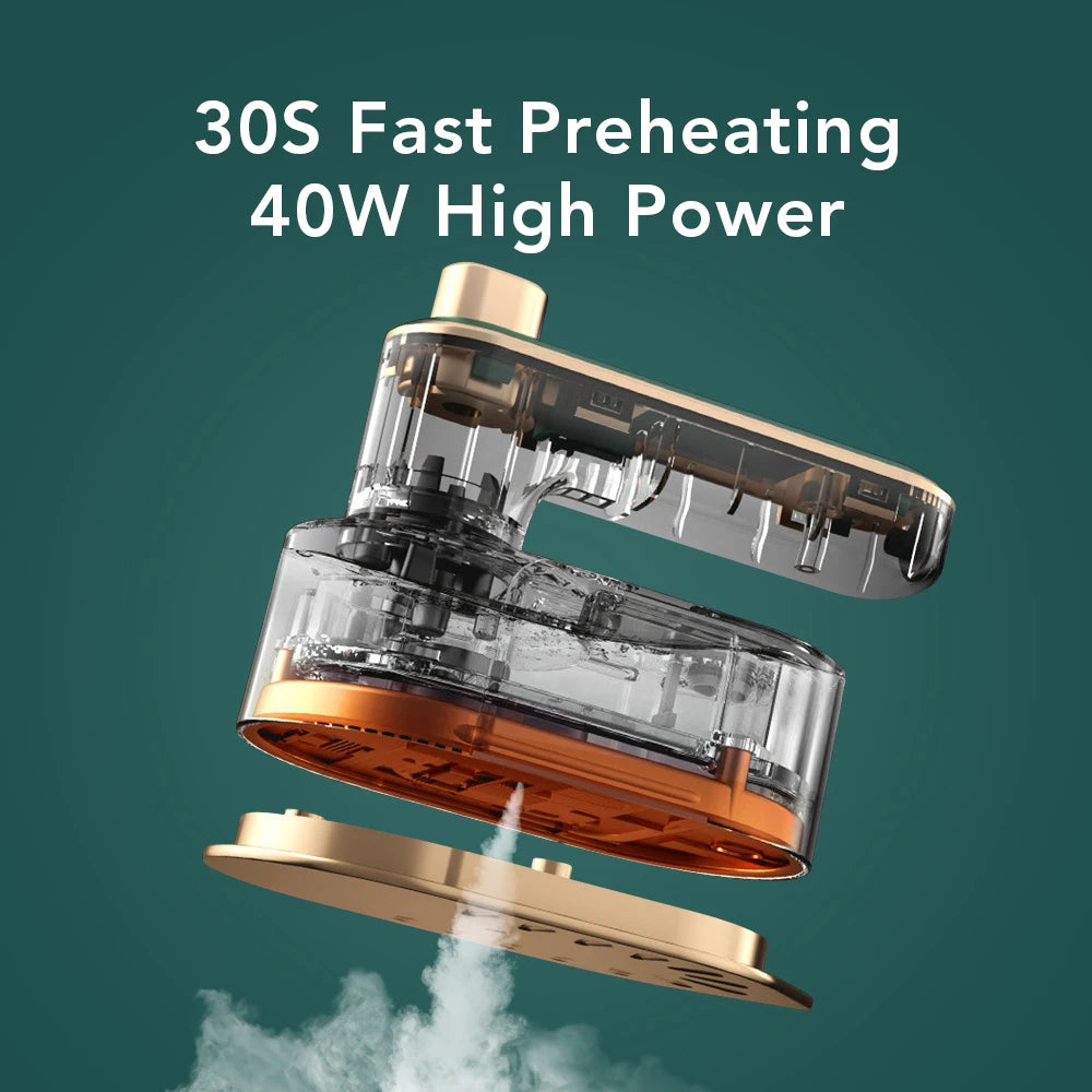 Handheld Mini Ironing Machine Portable 180 Rotary Ironing Machine Wet and Dry Steam Iron For Home and Traveling Steam Iron