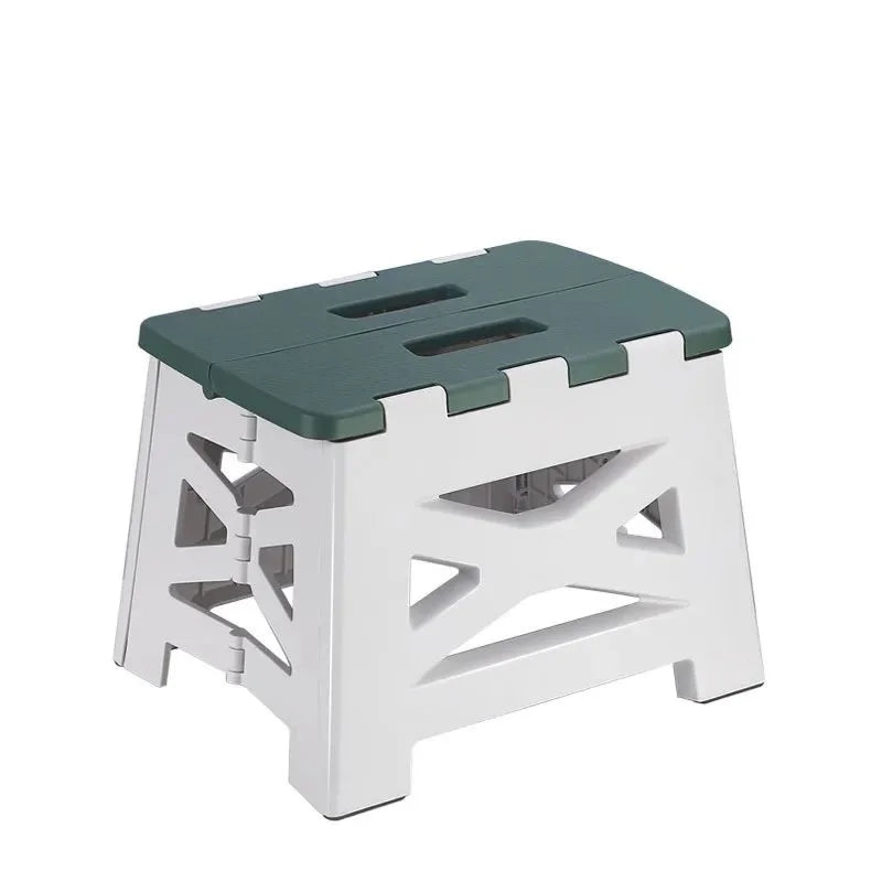 Stool with Handle Lightweight Plastic Foldable Step Stool Home Outdoor FishingChair Simple -slip Convenient and Easy To Carry