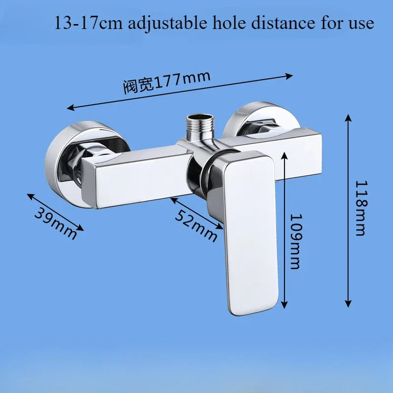 Bathroom Shower Faucet  Hot and Cold Faucet Bath Switch Bath Shower Mixing Valve Shower Bathroom Accessories