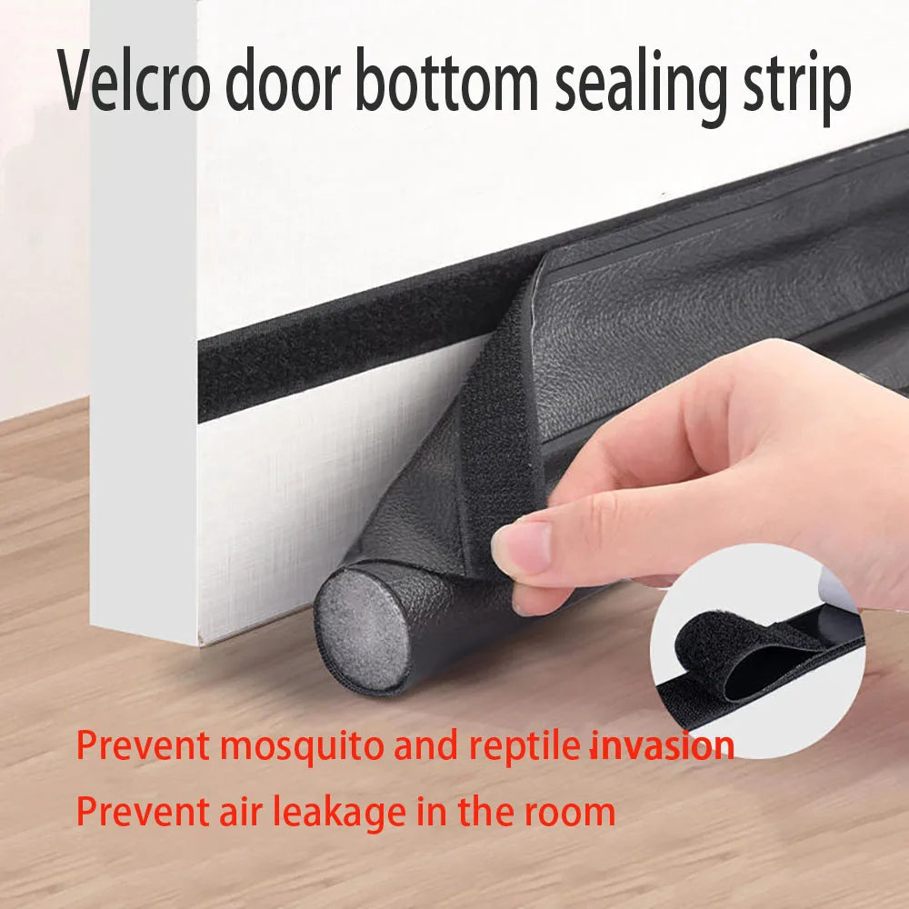 Adjustable Door Bottom Seal Strip Weatherstrip Under Door Draft Stoppers Anti-Cold Windproof Gaps Blocker House Acoustic Foam