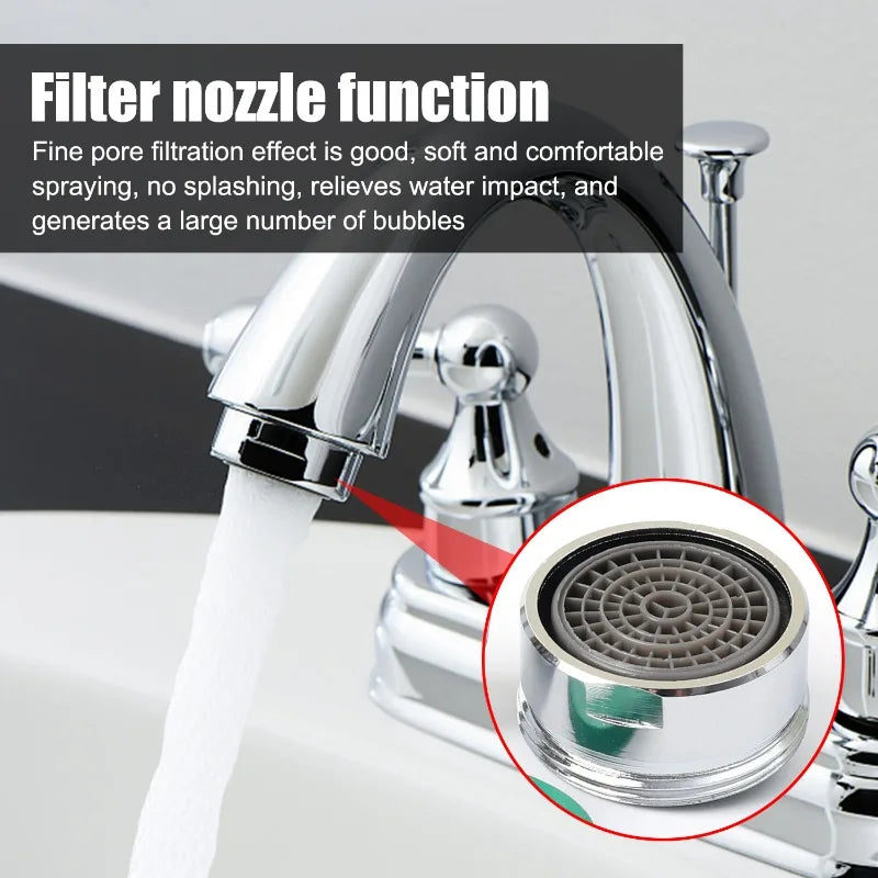 1/30x Faucet Aerator Replaceable Parts Tap Filter Nozzle Household Saving Water Kitchen Bathroom Sink Thread Faucet Bubbler