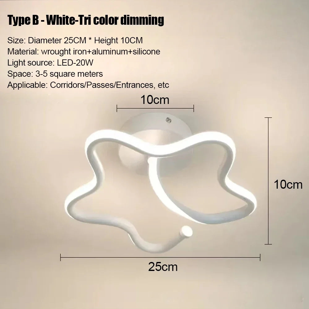 LED Strip Aisle Ceiling Lights Modern Minimalist Living Room Lamps For Balcony Entrance Staircase Home Decor Fixtures lighting