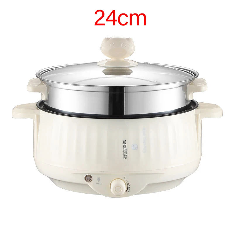 Electric MultiCookers Single/Double Layer 1-2 People Household Non-stick Pan Hotpot Noodles Rice Cooker Cooking Appliances