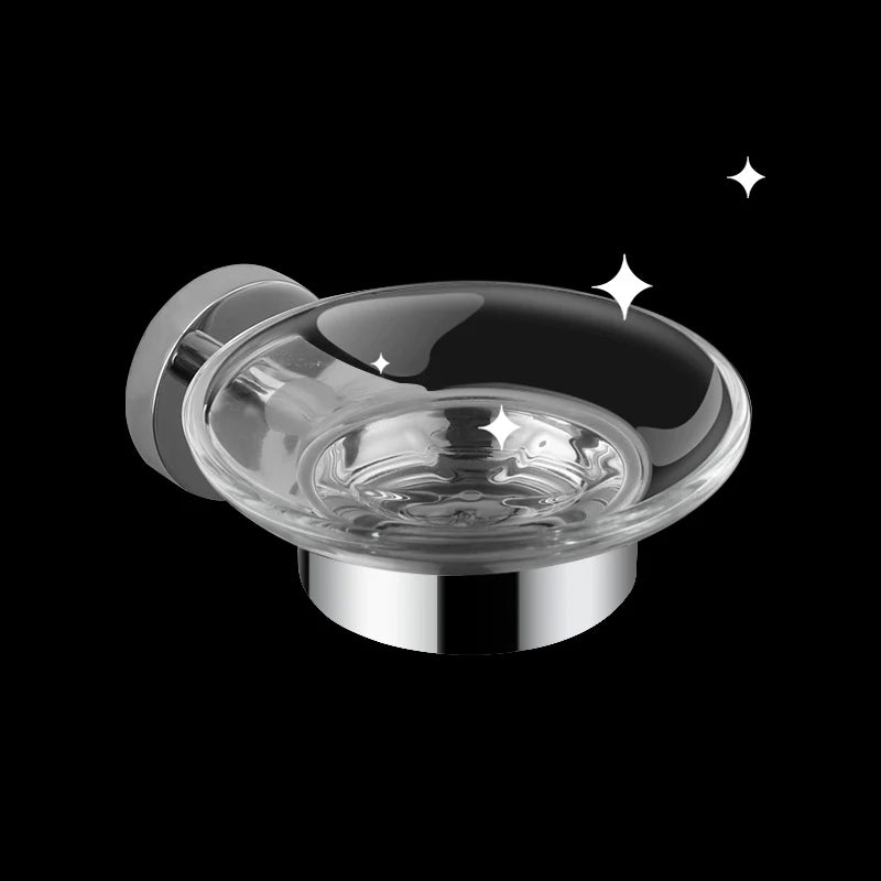 High Quality Soap Rack Wall Mounted Stainless Steel Brushed Gold Chrome Black Rose Gold Soap Dish Holder Bathroom Set