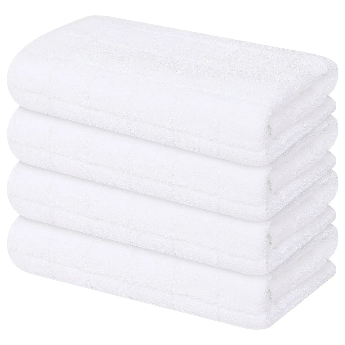 Homaxy 100% Cotton Waffle Weave Kitchen Towels, 12X12 Inches Super Soft and Absorbent Buffalo Check Dish Towels for Drying Dishe