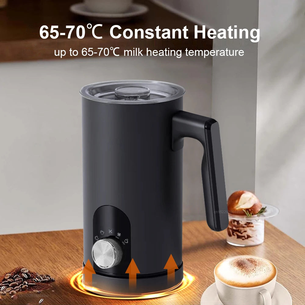 Electric Milk Frother Milk Foam Machine Automatic Milk Foamer for Coffee Cappuccino Latte Milk 5 in 1 Hot and Cold Milk Frother