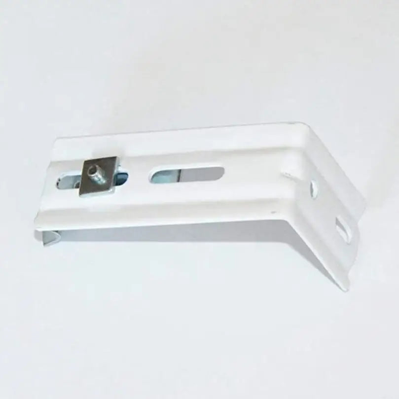 2pcs 3 Inch Metal Roller Shutter Pull Cord Curtain Chain L Shaped Bracket Internal and External Installation for Vertical Blinds
