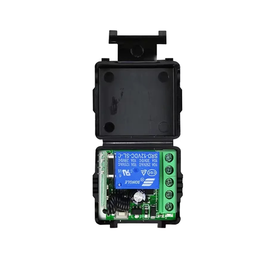 RF 433Mhz Smart Swith Universal Gate Remote DC 12V 10A Relay Receiver Asking Code DIY Mini Module for Garage Door LED Lighting