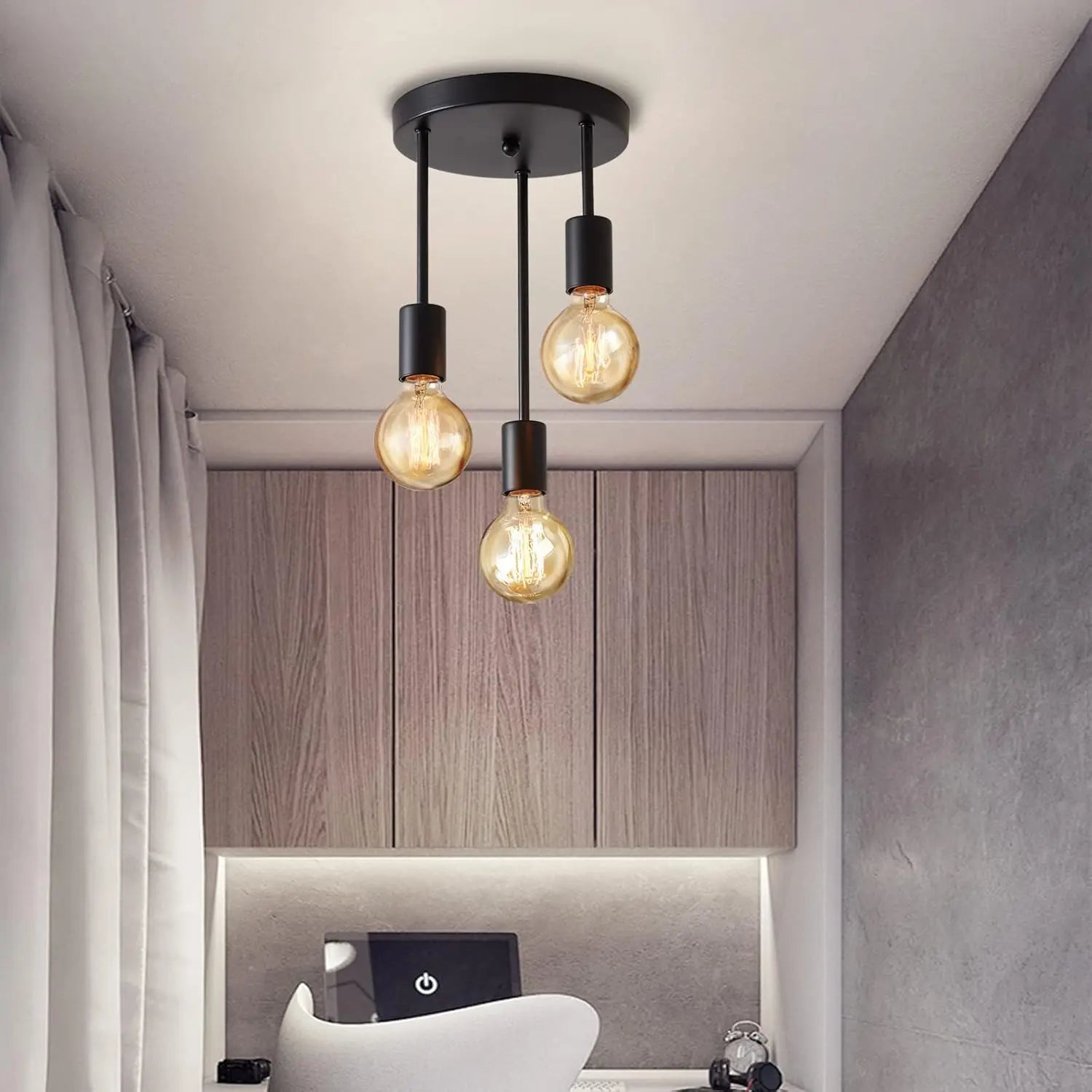 Industrial style restaurant E27 living room ceiling light retro bedroom kitchen corridor staircase countryside pendant light