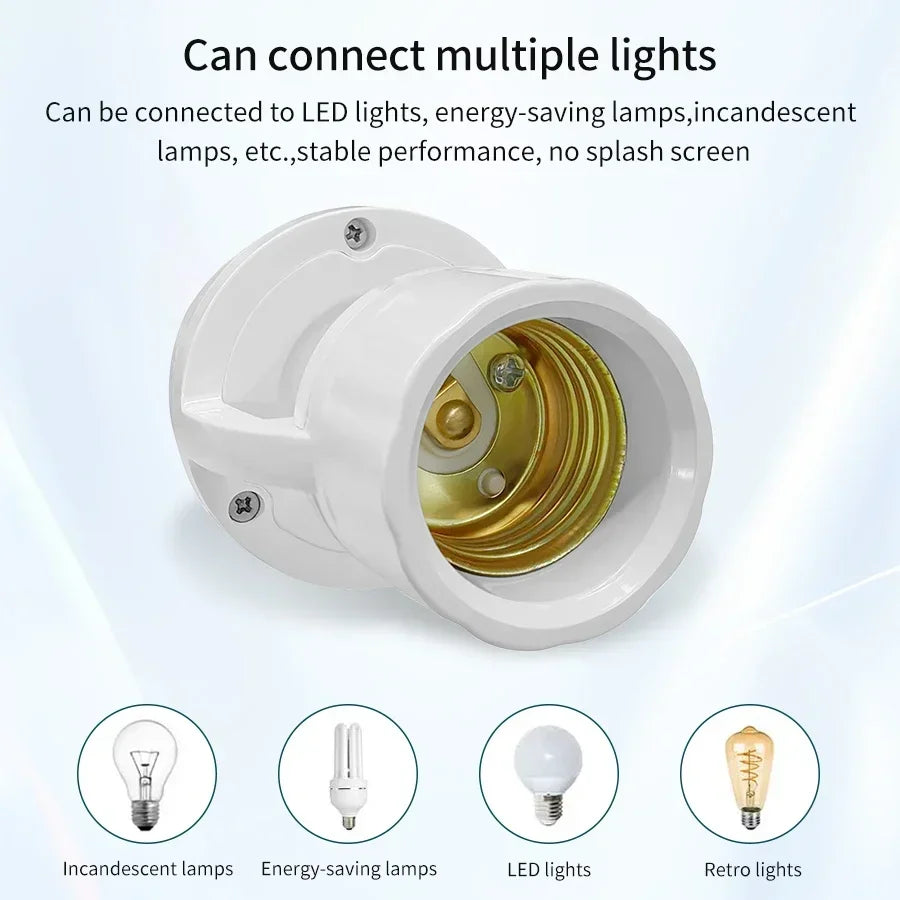 PIR Motion Sensor 220V 110V E27 Lamp Base Holder Human Presence Sensor Light Switch Human Body Detection Sensor E27 Bulb Socket