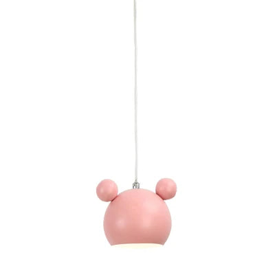 Modern Mickey Pendant Lights Colorful Iron Hanglamp For Dining Room Bedroom Baby Room Nordic Home Decor E27 Luminaire Suspension
