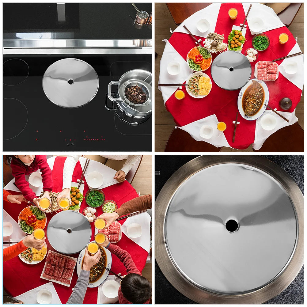 Thick Pot Ring Cover Induction Cooker Sinking Ring Heat Diffuser Plate Electric Stove Adapter Kitchen Fixture Stainless Steel