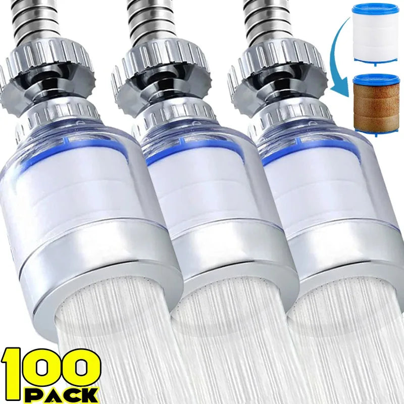 Faucet Water Filter Element Remove Chlorine Heavy Metals Water Filtration Purifier Kitchen Tap Softening Hard Water Accessories