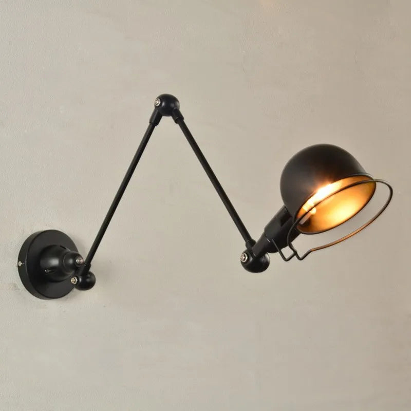 Retro Folding Wall Lamp Nordic Adjustment Wall Light Living Room Bedroom Loft Industrial Long Arm Restaurant Bar Wall Light