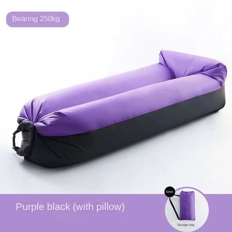 Lazy Inflatable Sofa Outdoor Portable Inflatable Couch Folding Camping Inflatable Sofa Outdoor Furniture Inflatable Lounger