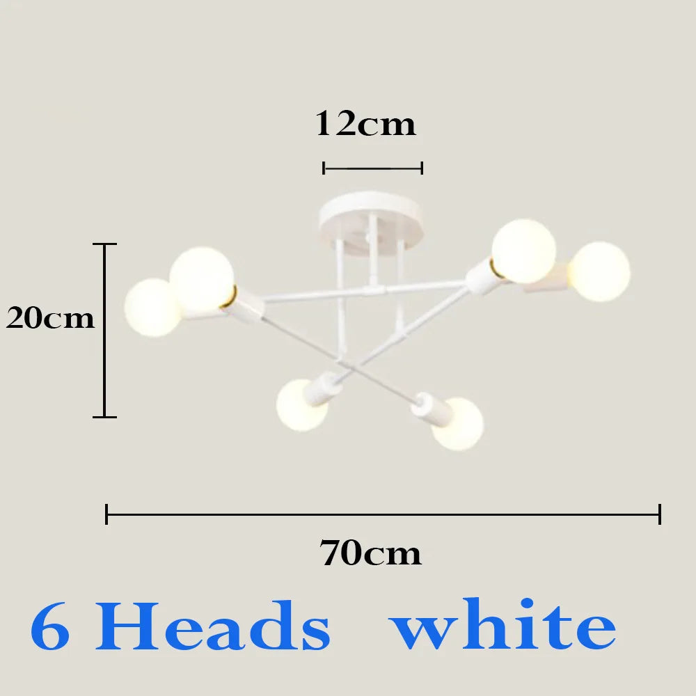 Nordic Minimalist Pendant Light Ceiling Lamp LED Chandelier Suitable for Bedrooms Living Rooms Black Gold Lighting Decoration