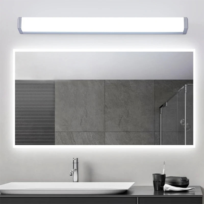 Modern LED Wall Light Hardwired Installation Mirror Vanity Light 6500K Cool Light For Bathroom Toilet Entrance Indoor Wall Lamp