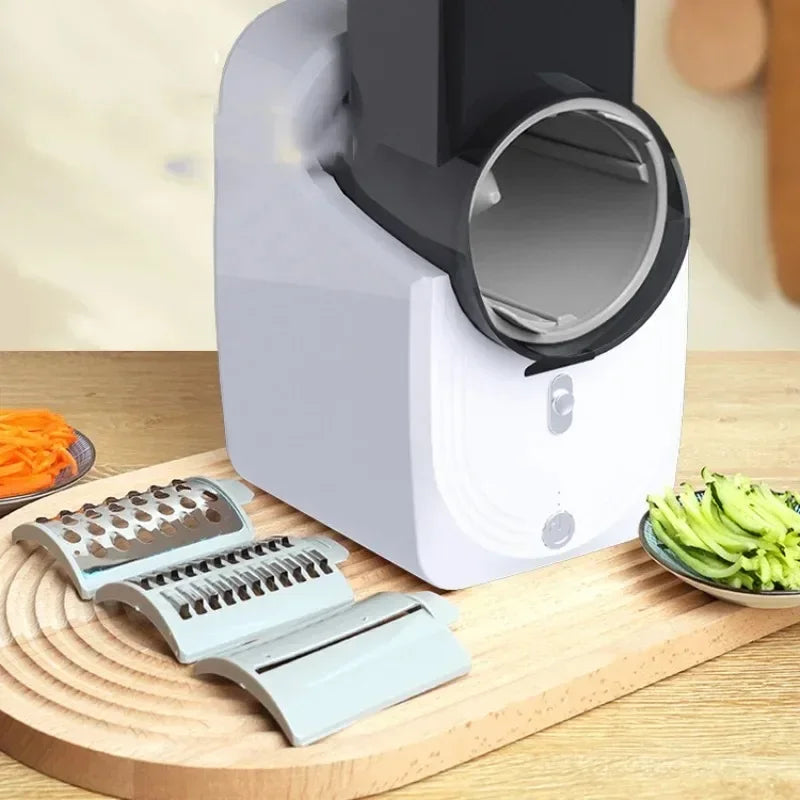 TINSOL New Multi-function Vegetable Cutter Household Kitchen Electric Vegetable Cutter Vegetable Slicer Shredder Automatic