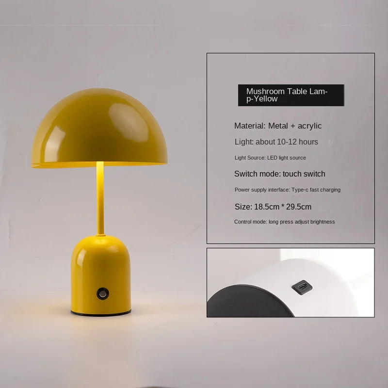 Touch Switch Table Lamp Bedroom USB Desktop Atmosphere Lights Indoor Bedside Eye Protection Led Creative Gift Night Light