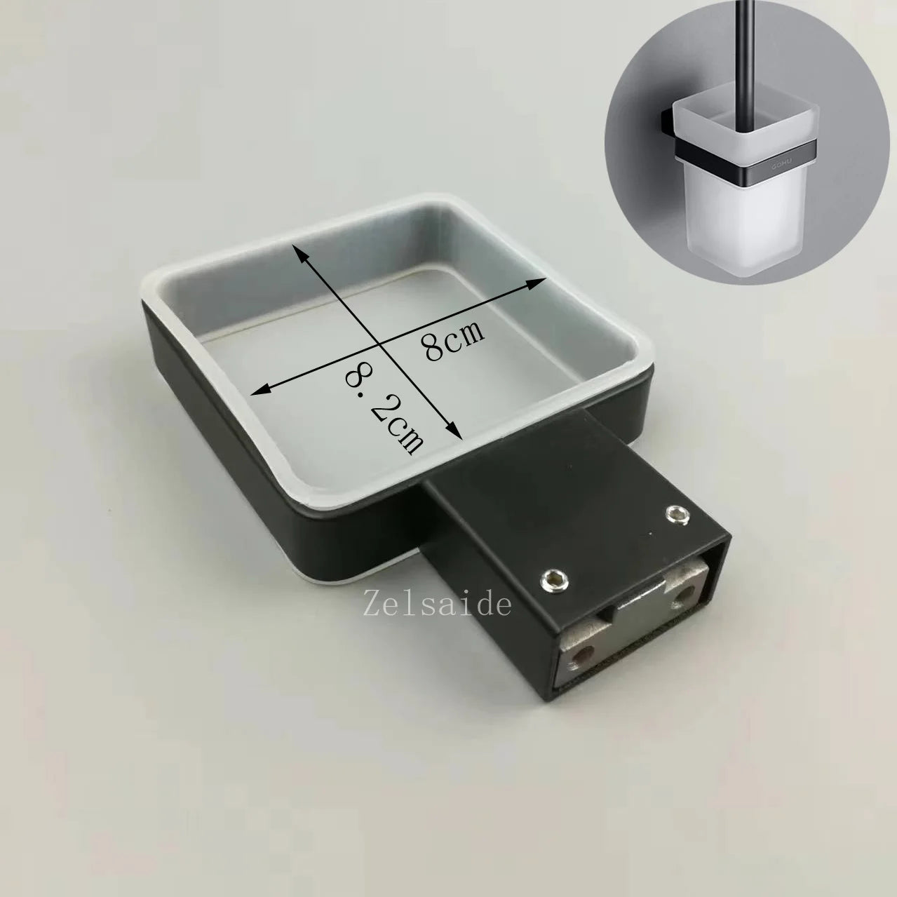 bathroom wall mounted square glass soap dish, liquid soap dispenser, toilet brush holder, toothbrush cup with SUS304 rack