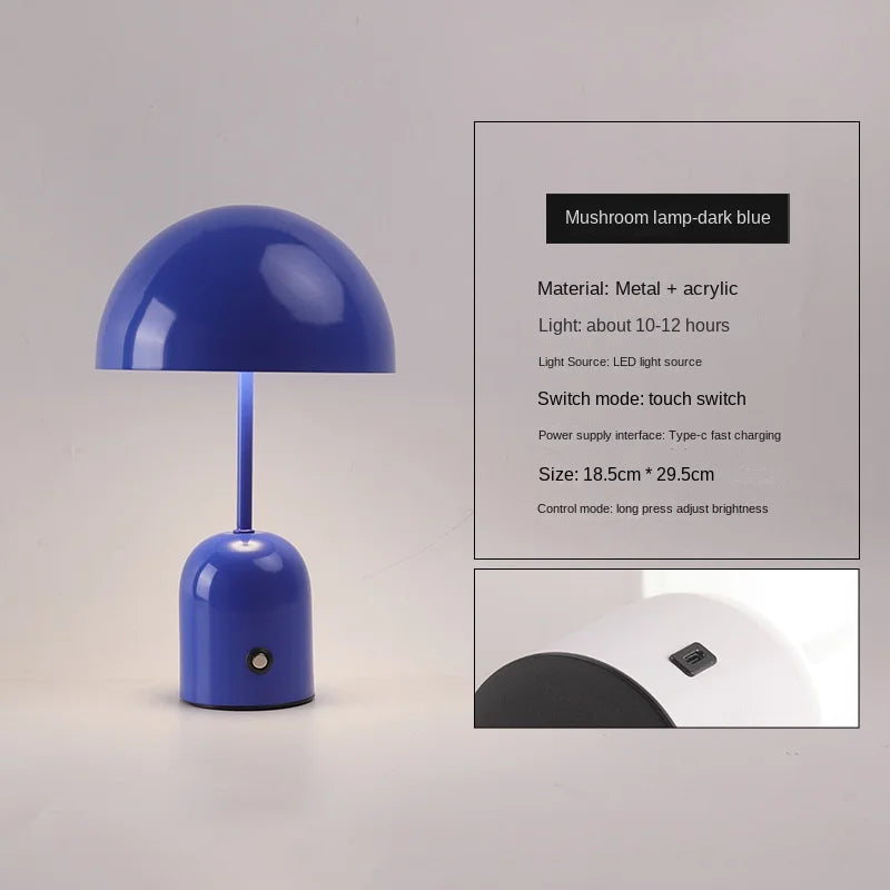 Touch Switch Table Lamp Bedroom USB Desktop Atmosphere Lights Indoor Bedside Eye Protection Led Creative Gift Night Light