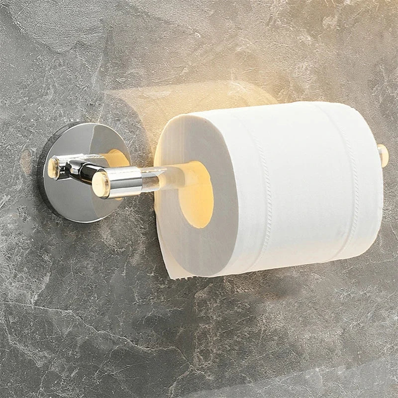 Gold and Silver Bath Towel Bar, Tissue Paper Holder Rack for Bathroom, Shelf Hanger, Toilet, Toiletries, Kitchen Accessories