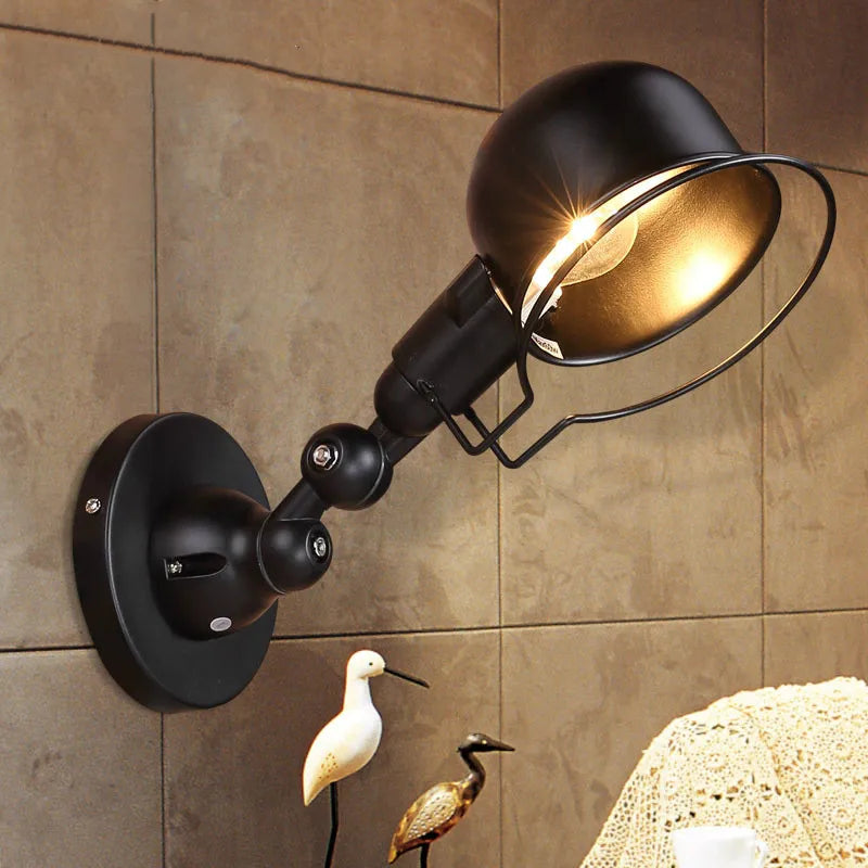 Retro Folding Wall Lamp Nordic Adjustment Wall Light Living Room Bedroom Loft Industrial Long Arm Restaurant Bar Wall Light