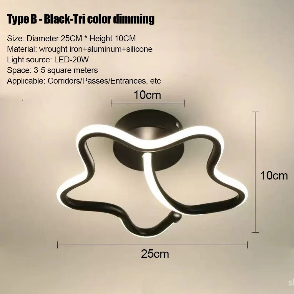 LED Strip Aisle Ceiling Lights Modern Minimalist Living Room Lamps For Balcony Entrance Staircase Home Decor Fixtures lighting
