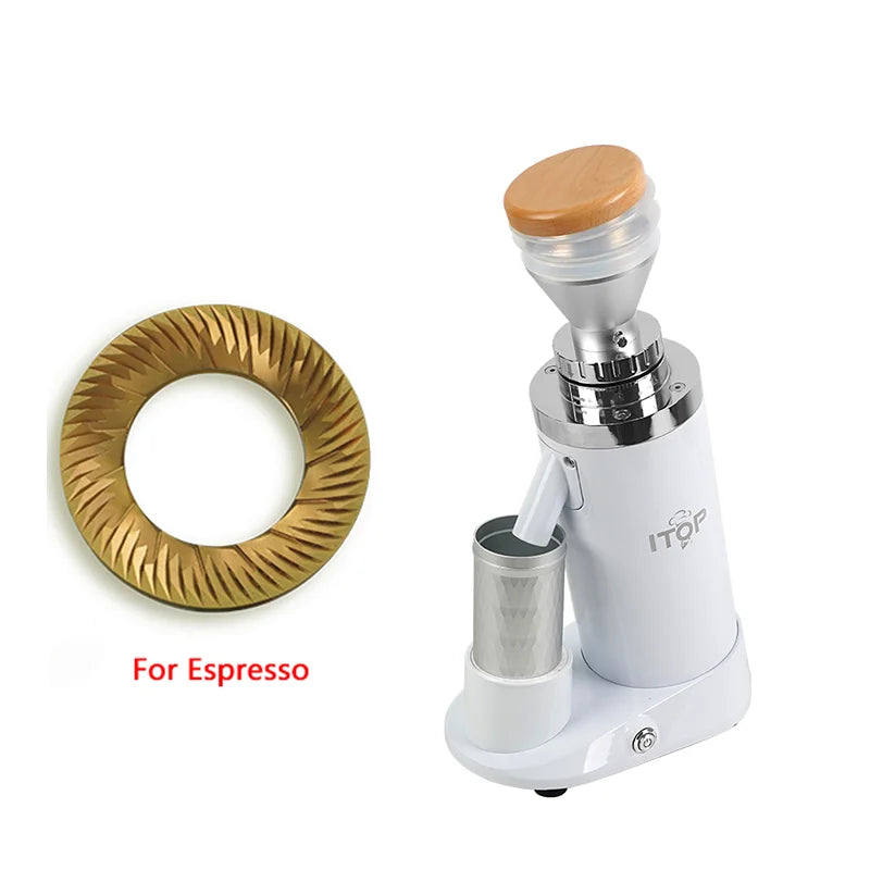 ITOP40 Plus-V1/V2 Coffee Grinder Machine 64MM Flat Titanium Burrs Adjustable Speed Version Coffee Grinder Espresso Grinder