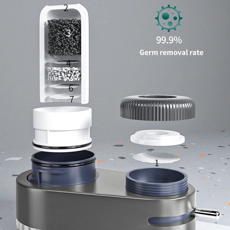 Kitchen Tap Water Purifier Faucet Water Filter for Sink Removable Washable Ceramic Filter Bathroom Filtration Purifie Sprayer