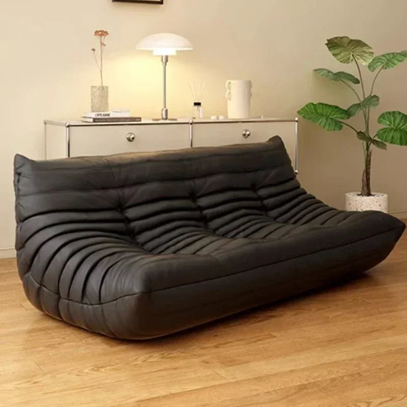 Modern Double Lazy Sofa Minimalist Living Room Recliner Puff Comfortable Furniture for Relaxing Decor