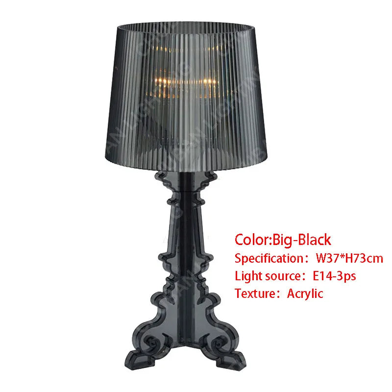 Baroque Ghosting Table Lamps  Acrylic Desk Lamp Creative Simplicity for Bedroom Study Room Personalized Decoration Room Decor