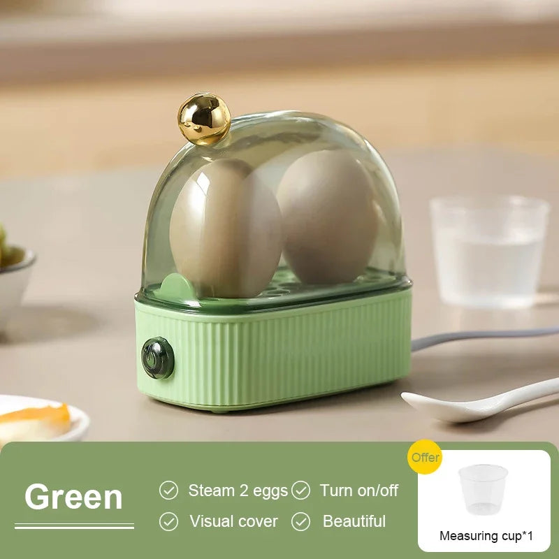 NEW Multifunctional Electric Egg Cooker Heater Automatic Power Off Mini Eggs Food Steamer Poacher Breakfast Cooking Machine EU