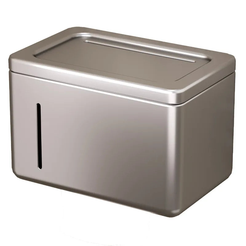 Toilet paper holder wall mounted waterproof roll paper holder toilet paper towel drawer storage rack bathroom accessories