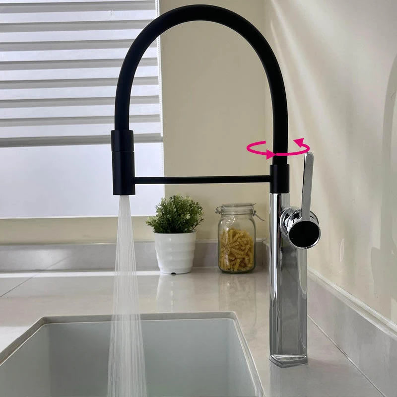 Brushed Gold Pull Down Kitchen Faucet with Magnetic Docking, 360° Rotate, Multi-Function Spray for Sink, Vegetable Basin Tap