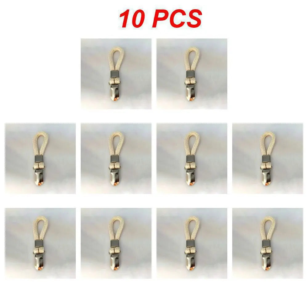 Packs Hanging Tea Towel Clips Towel Hangers Rack Hand Towel Hook Cloth Hanger Holder Brackets Braided Cotton Loop