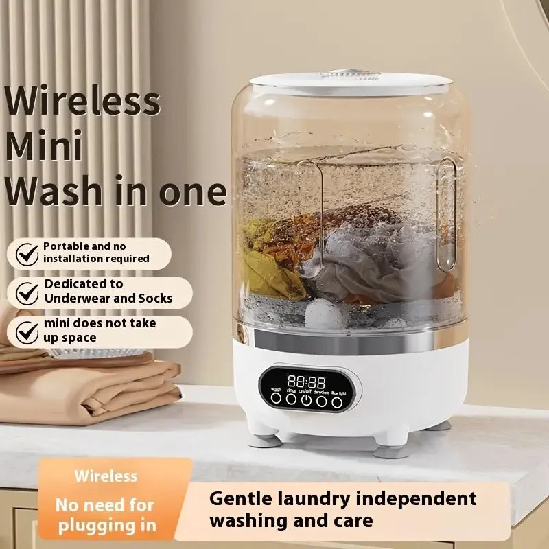 USB charging portable mini automatic washing machine can dehydrate, no need to plug in, no need to assemble